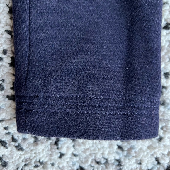 J. Crew Nello Gori Stadium Cloth Coat Navy Blue Wool Blend Peacoat Women’s 10 - Picture 12 of 14